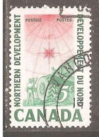 Північна Америка Северная Америка ^/--/^ Канада 1961 Sc.391 used - фото фото фото