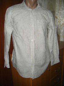 Блузки, сорочки Блузки, рубашки ^/--/^ Светлая рубашка GAP с длинным рукавом на парня 13 л ^_^^^ Світла сорочка GAP з довгим рукавом на хлопця 13 л - фото фото фото