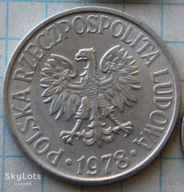 - року - года ^/--/^ Польша 50 грош 1978 ^_^^^ Польша 50 деньг 1978 - фото фото фото