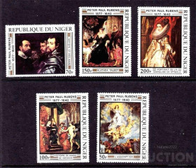 Мистецтво Искусство ^/--/^ Искусство .  Нигер 1978 г   MNH  - Рубенс ^_^^^ Нігер 1978 MNH - Рубенс - фото фото фото