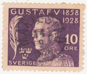Скандинавія Скандинавия ^/--/^ Швеция 1928 г. № 203 гашеная ^_^^^ Швеція 1928 р. No 203 гашена - фото фото фото