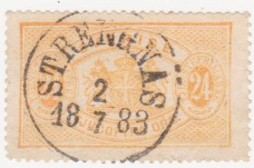 Скандинавія Скандинавия ^/--/^ Швеция 1881 г. № 18 гашеная ^_^^^ Швеція 1881 р. No 18 гашена - фото фото фото