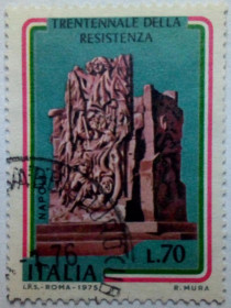 Італія, Ватикан Италия, Ватикан ^/--/^ Италия 1975 Монумент победы, 70 /--/ L, гашеная ^_^^^ Італія 1975 Монумент перемоги, 70 /--/ L, гашена - фото фото фото