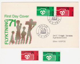 Скандинавія Скандинавия ^/--/^ Норвегия 1971 г.№ 639‑640 ** серия + конверт ^_^^^ Норвегія 1971 р. No 639-640 ** серія + конверт - фото фото фото