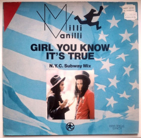 Платівки Пластинки ^/--/^ Milli Vanilli - Girl You Know It&amp;apos;s True. N.Y.C Subway Mix - 1988.  (EP). 12. Vinyl. Пластинка. Germany. ^_^^^ Milli Vanilli - Girl You Know It&ampos;s True. N.Y.C Subway Mix - 1988. 12.Vinyl. Пластинка. Germany. - фото фото фото