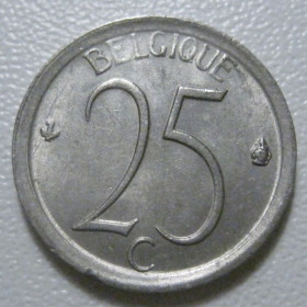 Бельгія Бельгия ^/--/^ Бельгія 25 сантимів 1972 року Belgique 42363 ^_^^^ Бельгия 25 сантимов 1972 года Belgique 42363 - фото фото фото
