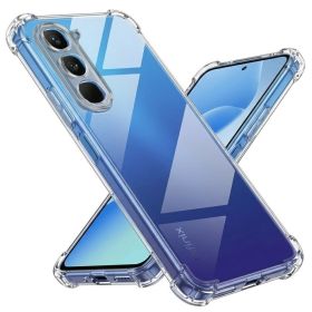 Чохли, бампера Чехлы, бампера ^/--/^ Чохол Fiji Proof для Infinix Hot 70 (X /--/ 6895 /--/ B) прозорий бампер з посиленими бортами Transparent - фото фото фото