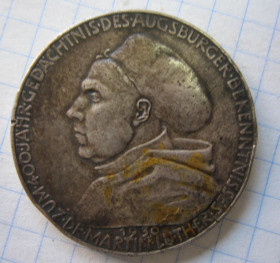 Інше Другое ^/--/^ ПАМЯТНАЯ МЕДАЛЬ. ЕВРОПА. МАРТИН ЛЮТЕР 1930 Г. СЕРЕБРО ^_^^^ Пам'ятна медаль. Європа. Мартін Лютер 1930 - фото фото фото