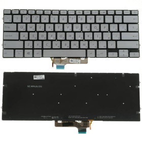 Клавіатури Клавиатуры ^/--/^ Клавиатура для ноутбука ASUS (UX /--/ 431 series) rus, silver, без фрейма, подсвета клавиш ^_^^^ Клавіатура для ноутбука ASUS (UX /--/ 431 series) rus, silver, без фрейму, підсвітлення клавіш - фото фото фото