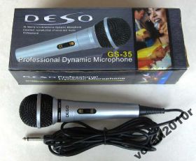 Мікрофони Микрофоны ^/--/^ Микрофон профессиональный DESO GS-35 ^_^^^ Мікрофон професійний DESO GS-35 - фото фото фото