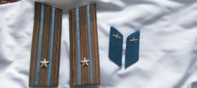 Інше Другое ^/--/^ Погоны подполковника ВВС / ВДВ СССР 1970 г.  (штамп) + петлицы с эмблемами Авиация ^_^^^ Погони підполковника ВВС / ВДВ СРСР 1970 р. (штамп) + петлиці з емблемами Авіація - фото фото фото