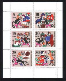 НДР, ФРН ГДР, ФРГ ^/--/^ ZM ГДР 1966/67 гг MNH - сказки - 2 м/л - бр. Гримм ^_^^^ ZM НДР 1966/67 рр MNH - казки - 2 м/л - бр. Грімм - фото фото фото
