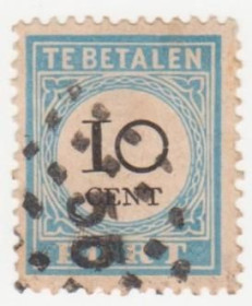 Бенілюкс Бенилюкс ^/--/^ Голландия 1881 г. № 7 гашеная ^_^^^ 1881 р. No 7 гашена - фото фото фото