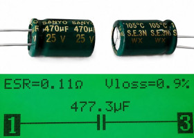 Конденсатори Конденсаторы ^/--/^ Конденсатор 470 мкФ 25 /--/ В     (470 /--/ uF 25 /--/ V) електролітичний Low ESR 105°C Sanyo ^_^^^ Конденсатор 470 мкФ 25 /--/ В (470 /--/ uF 25 /--/ V) электролитический Low ESR 105°C Sanyo - фото фото фото