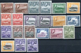 Великобританія Великобритания ^/--/^ БРИТАНСКИЕ КОЛОНИИ. 1953. КОРОЛЕВА ЕЛИЗАВЕТА. АНТИГУА. БЕЗ 3 МАРОК. РАЗНОВИД ПО ЦВЕТУ. МН. ^_^^^ Британські колонії. 1953. Королева Єлизавета. Антигуа. Без 3 Марок. РОЗНОВИД ПО ЦВЕТУ. МН. - фото фото фото