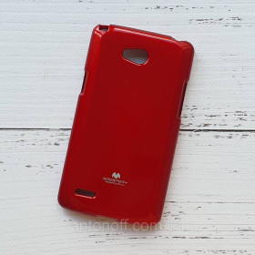 Зарядні пристрої Зарядные устройства ^/--/^ Чохол для LG L /--/ 80 (D /--/ 380) силіконовий, червоний, Goospery ^_^^^ Чехол LG L /--/ 80 D /--/ 380 для телефона силиконовый Red - фото фото фото