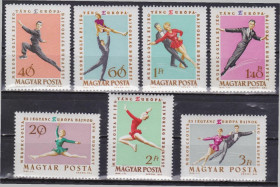 Угорщина Венгрия ^/--/^ Венгрия 1963 ФИГУРНОЕ КАТАНИЕ ЧЕМПИОНАТ ЕВРОПЫ ФИГУРИСТЫ СОРЕВНОВАНИЯ СПОРТ 7 /--/ м** Mi.1898-1904 /--/ А EUR 6 ^_^^^ Угорщина 1963 ФІГУРНЕ КАТАНІЯ ЧЕМПІОНАТ ЄВРОПИ ФІГУРИСТИ ЗІРІВНЕННЯ СПОРТ 7 /--/ М** Mi.1898-1904 /--/ А EUR 6 - фото фото фото