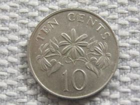 Сінгапур Сингапур ^/--/^ Сингапур 10 центов 1987 года #4038 ^_^^^ Сінгапур 10 центів 1987 року #4038 - фото фото фото