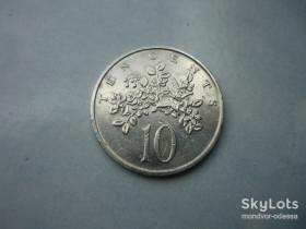 Ямайка Ямайка ^/--/^ Ямайка 10 центов 1987 флора зл/я /--/ 0,7 ^_^^^ Ямайка 10 центів 1987 флора зл/я /--/ 0,7 - фото фото фото