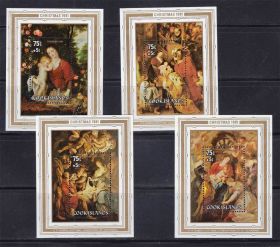 Мистецтво Искусство ^/--/^ о-ва Кука 1981 г MNH - Рождество = Рубенс ^_^^^ О-ва Кука 1981 р MNH - Різдво = Рубенс - фото фото фото