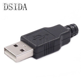 Порти, роз'єми Порты, разъемы ^/--/^ Коннектор штекер USB типу A розборной папа   (male) ^_^^^ Коннектор штекер USB типа A разборной папа (male) - фото фото фото