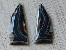 Агат Агат ^/--/^ Натуральный агат  пара 15 Ct  30 x 12 мм ^_^^^ Натуральний агат пара 15 Ct 30 x 12 мм - фото фото фото