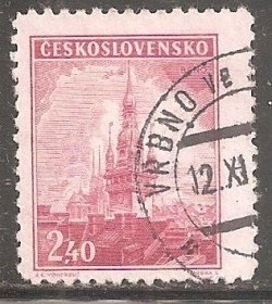 Чехословаччина Чехословакия ^/--/^ Чехословакия 1946 Sc.316  гаш. ^_^^^ Чехословаччина 1946 Sc.316 гаш. - фото фото фото