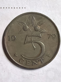 Нідерланди Нидерланды ^/--/^ Нидерланды 5 центов 1979 ^_^^^ Нідерланди 5 центів 1979 - фото фото фото