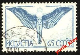 Швейцарія Швейцария ^/--/^ Швейцария 1924 г. № 188 гашеная ^_^^^ Швейцарія 1924 р. No 188 гашена - фото фото фото