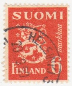 Скандинавія Скандинавия ^/--/^ Финляндия 1945 г. № 314 гашеная ^_^^^ Фінляндія 1945 р. No 314 гашена - фото фото фото