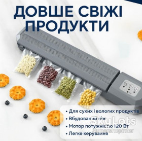 Комплектуючі для кухоної техніки Комплектующие для кухонной техники ^/--/^ Вакуумный упаковщик AND Capper LY-952 120 Вт для продуктов ^_^^^ Вакуумний пакувальник AND Capper LY-952 120 Вт для продуктів - фото фото фото