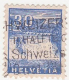 Швейцарія Швейцария ^/--/^ Швейцария 1934  г. № 275  гашеная ^_^^^ Швейцарія 1934 р. No 275 гашена - фото фото фото