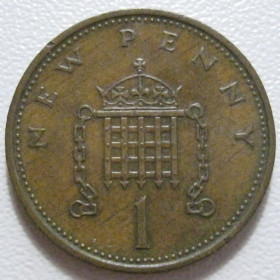 Єлизавета II (після ) Елизавета II (после ) ^/--/^ Велика Британія 1 новий пенні 1977 року 43036 ^_^^^ Великобритания 1 новый пенни 1977 года 43036 - фото фото фото