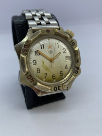 Годинники Часы ^/--/^ Вінтажний годинник Vostok «Генеральские» 1990-х, механічний, календар ^_^^^ Винтажные часы Vostok «Генеральские» 1990-х, механический, календарь - фото фото фото