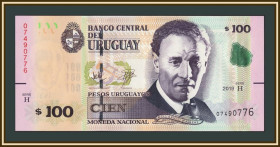 Уругвай Уругвай ^/--/^ Уругвай 100 песо 2019 P-95  (95 /--/ b) UNC ^_^^^ Уругвай 100 песо 2019 P-95 (95 /--/ b) UNC - фото фото фото