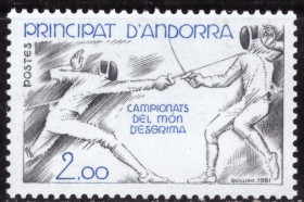 Спорт Спорт ^/--/^ Андорра  (фр.) Чемпионат мира по фехтованию  (серия)** 1981 г. ^_^^^ Андорра (фр.) Чемпіонат світу з фехтування (серія)** 1981 - фото фото фото