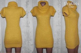 Сукні Платья ^/--/^ Платье тёплое вязаное трикотаж жёлтое pimkie s ^_^^^ Сукня тепле в'язане трикотаж жовте pimkie s - фото фото фото