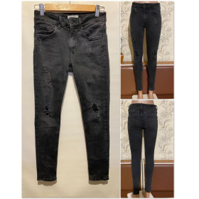 Жіночі Женские ^/--/^ Женские зауженные рваные джинсы zara(№101) ^_^^^ Жіночі завужені рвані джинси zara(No /--/ 101) - фото фото фото