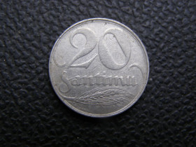 Латвія Латвия ^/--/^ 20 сантимов Латвия 1922 г ^_^^^ 20 сантимів Латвія 1922 - фото фото фото