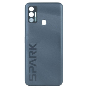 Інше  (Корпуса) Другое (Корпуса) ^/--/^ Задня частина корпусу Tecno Spark 7 Black  (з склом камери) ^_^^^ Задняя часть корпуса Tecno Spark 7 Black (со стеклом камеры) - фото фото фото