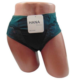 Труси Трусы ^/--/^ Трусики с кружевом Hana 41049 XL зеленые ^_^^^ Трусики з мережевим Hana 41049 XL зелені - фото фото фото
