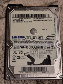 Жорсткі диски Жесткие диски ^/--/^ 97% ide hdd 2.5 80 гб samsung spinpoint 5400 24.6/25.7 жесткий диск mp /--/ 0804 /--/ h самсунг ata pata ^_^^^ 97% ide hdd 2.5 80 гб samsung spinpoint 5400 24.6/25.7 жорсткий диск mp /--/ 0804 /--/ h самсунг ata pata - фото фото фото