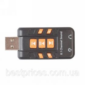 Звукові карти Звуковые карты ^/--/^ USB Звуковая карта внешняя 3 /--/ D звук 2 порта+функции ^_^^^ USB Звукова карта зовнішня 3 /--/ D звук 2 порту + функції - фото фото фото