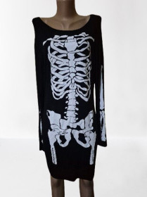 Сукні Платья ^/--/^ Короткое женское платье, туника скелет на хеллоуин, halloween Boohoo ^_^^^ Коротка жіноча сукня, туніка скелет на хеллоуїн, halloween Boohoo - фото фото фото