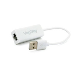 Адаптери Адаптеры ^/--/^ Контроллер USB 2.0 to Ethernet VEGGIEG - Сетевой адаптер 10 / 100 /--/ Mbps с проводом, RTL-8152 /--/ B, White ^_^^^ Контролер USB 2.0 to Ethernet VEGGIEG - Мережевий адаптер 10 / 100 /--/ Mbps з проводом, RTL-8152 /--/ B, White - фото фото фото