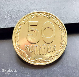 Обігові Обиходные ^/--/^ MN Україна 50 копійок 2025 р. ^_^^^ MN Украина 50 копеек 2025 г. - фото фото фото