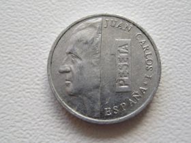 Іспанія Испания ^/--/^ Испания 1 песета 1990 года 22527 ^_^^^ Іспанія 1 песета 1990 року 22527 - фото фото фото