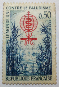 Франція Франция ^/--/^ Франция 1962 Малярия, гашеная ^_^^^ Франція 1962 Малярія, гашена - фото фото фото