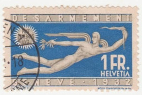Швейцарія Швейцария ^/--/^ Швейцария 1932  г. № 254 гашеная ^_^^^ Швейцарія 1932 р. No 254 гашена - фото фото фото