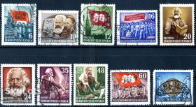 НДР, ФРН ГДР, ФРГ ^/--/^ ГДР. Компартия  (серия) 1953 г. ^_^^^ НДР. Компартія (серія) 1953 - фото фото фото